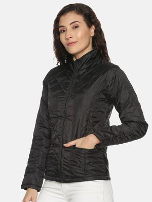 high neck quilted jacket - 17396793 - Standard Image - 2