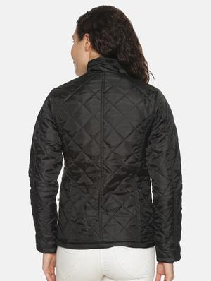 high neck quilted jacket - 17396793 - Standard Image - 3