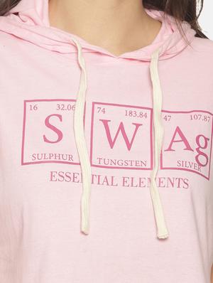 hooded neck crop tee - 17396878 - Standard Image - 4