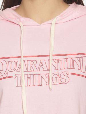 hooded neck crop tee - 17396880 - Standard Image - 5