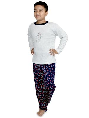 grey cotton pyjama set nightwear - 17397089 - Standard Image - 2