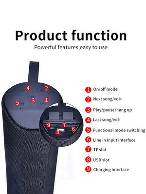favon bluetooth wireless speaker with high bass super sound audio system (color may vary) - 17397091 - Standard Image - 2