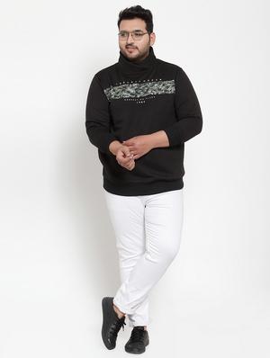 plus size black printed cut & sew sweatshirt - 17397120 - Standard Image - 4