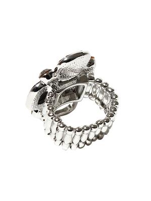 silver metal hand ring - 17397155 - Standard Image - 2