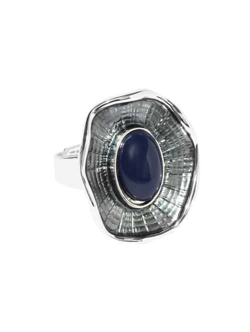 silver metal hand ring - 17397156 - Standard Image - 1