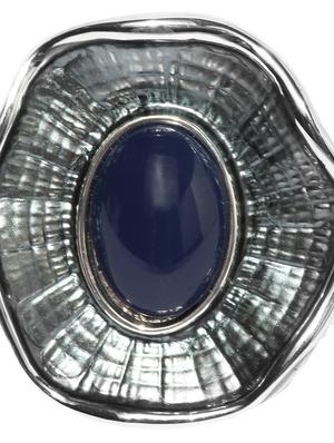 silver metal hand ring - 17397156 - Standard Image - 2