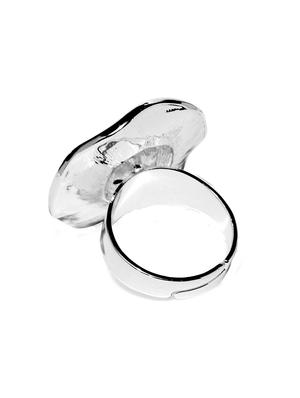 silver metal hand ring - 17397156 - Standard Image - 4