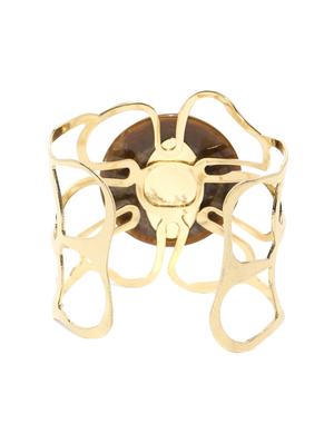 gold metal cuffs bracelet - 17397166 - Standard Image - 2