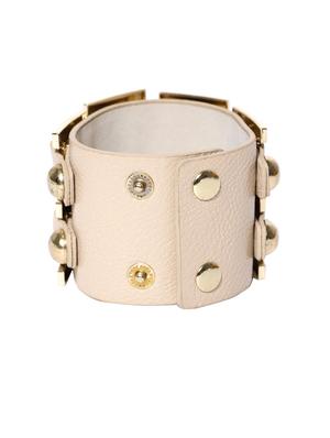 beige metal cuffs bracelet - 17397173 - Standard Image - 2