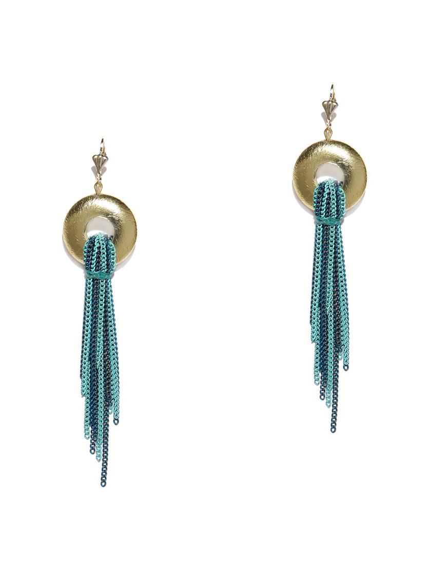 blue metal drop earring - 17397489 - Zoom Image - 1
