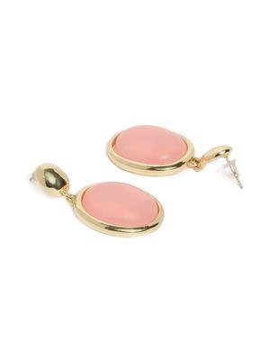 pink metal drop earring - 17397503 - Standard Image - 2