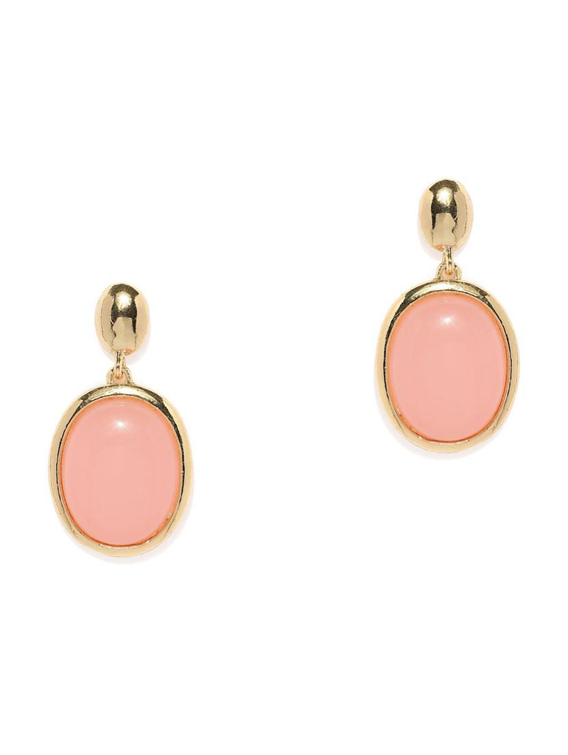 pink metal drop earring - 17397503 - Zoom Image - 1