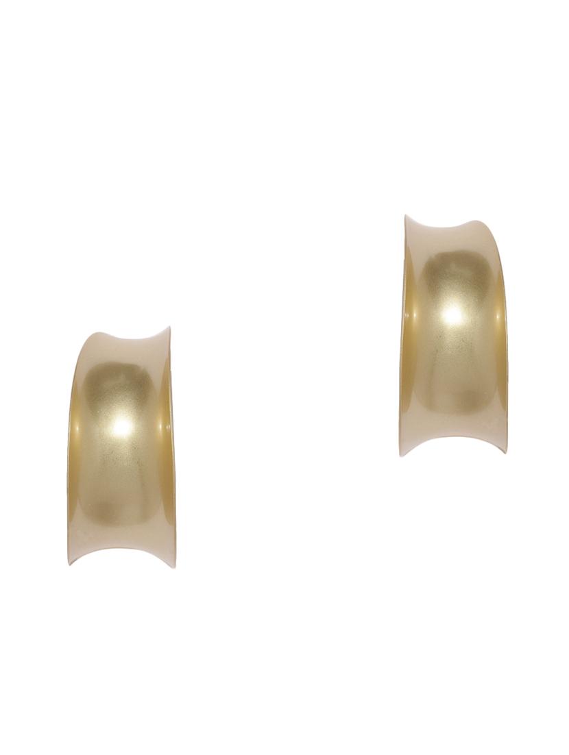 gold metal hoop earring - 17397512 - Zoom Image - 1