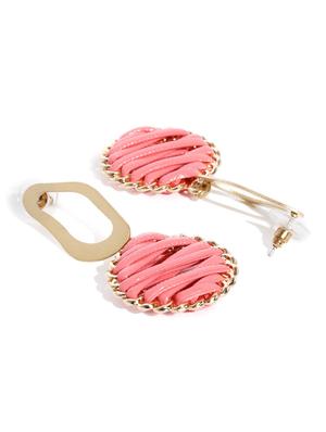 pink metal drop earring - 17397521 - Standard Image - 2