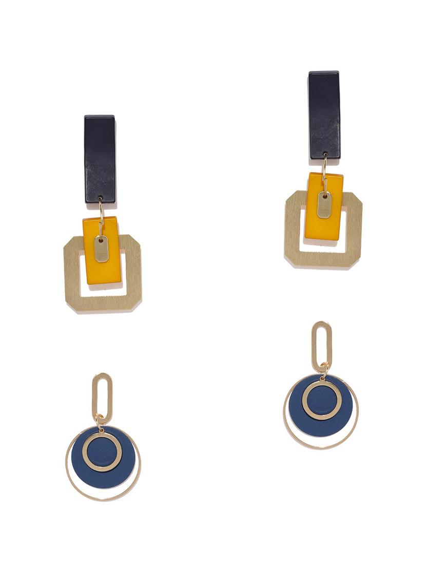 multi colored metal combo's. earring - 17397545 - Zoom Image - 1