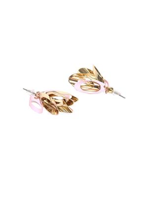 pink metal drop earring - 17397588 - Standard Image - 2