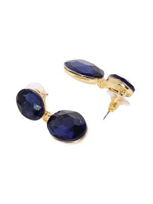 blue metal drop earring - 17397613 - Standard Image - 2