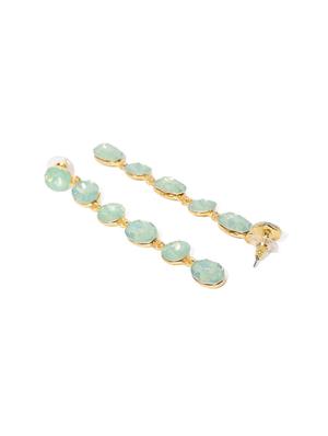 gold metal drop earring - 17397665 - Standard Image - 2