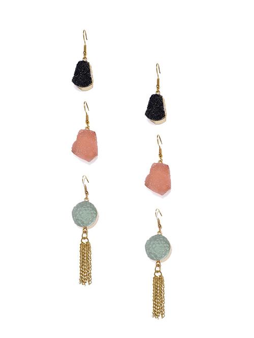 multi colored metal combo's. earring - 17397693 - Standard Image - 1