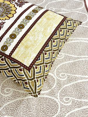 cotton jaipuri print king size bedsheet with 2 pillow covers - 17397749 - Standard Image - 3
