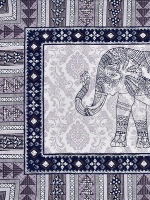 cotton jaipuri print king size bedsheet with 2 pillow covers - 17397754 - Standard Image - 3