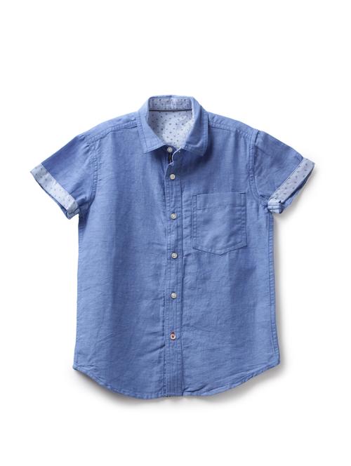 blue cotton shirt - 17397816 - Standard Image - 1