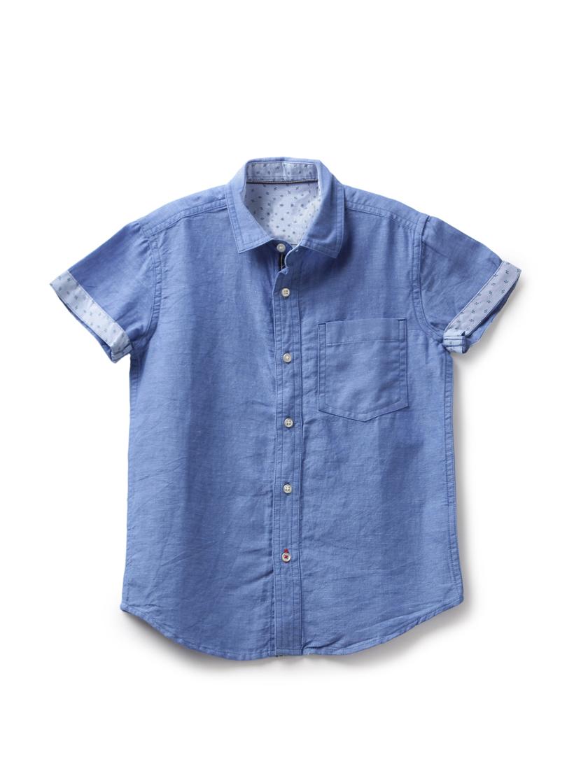 blue cotton shirt - 17397816 - Zoom Image - 1