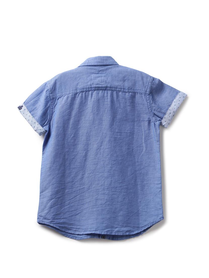 blue cotton shirt - 17397816 - Zoom Image - 2
