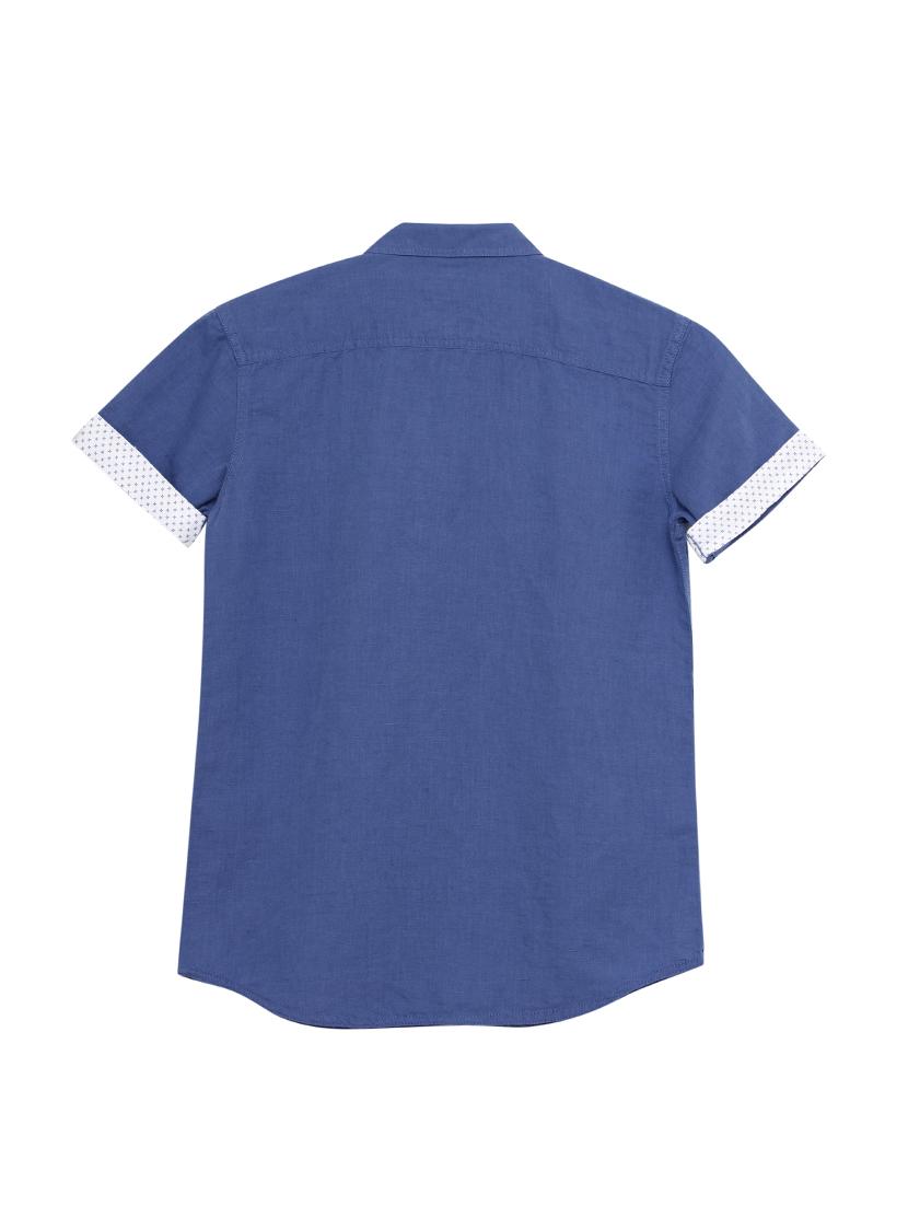 blue cotton shirt - 17397818 - Zoom Image - 2