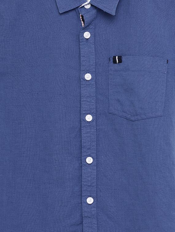 blue cotton shirt - 17397818 - Zoom Image - 3
