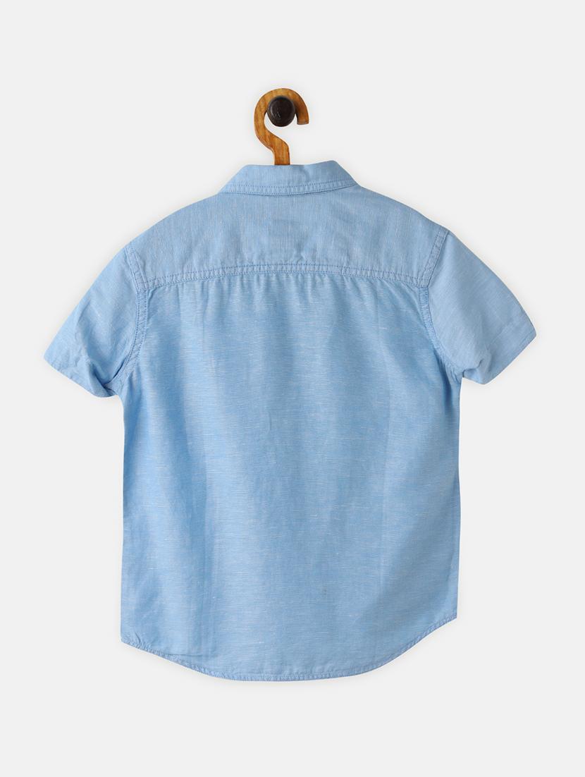 blue cotton shirt - 17397819 - Zoom Image - 2