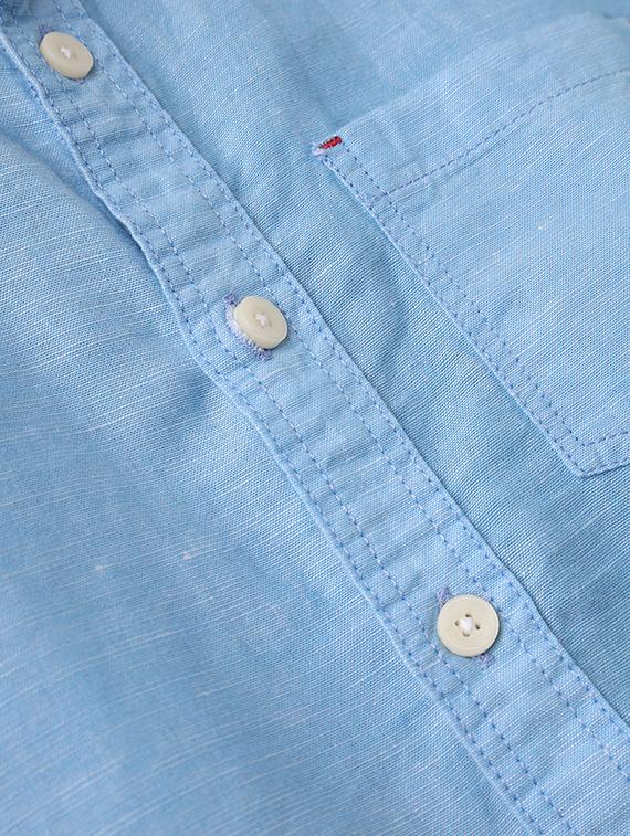 blue cotton shirt - 17397819 - Zoom Image - 4