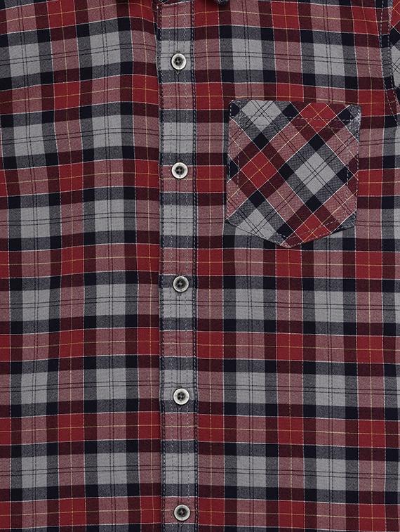 red cotton shirt - 17397828 - Zoom Image - 3