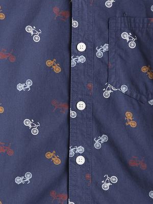 blue cotton shirt - 17397856 - Standard Image - 3