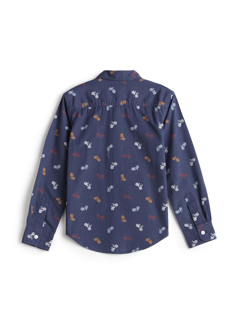 blue cotton shirt - 17397856 - Zoom Image - 2