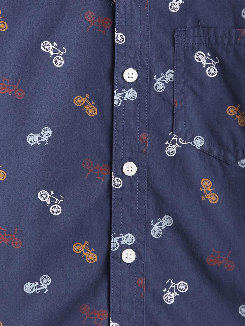 blue cotton shirt - 17397856 - Zoom Image - 3