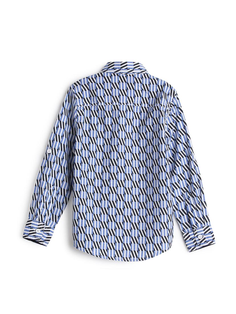 blue cotton shirt - 17397859 - Zoom Image - 2