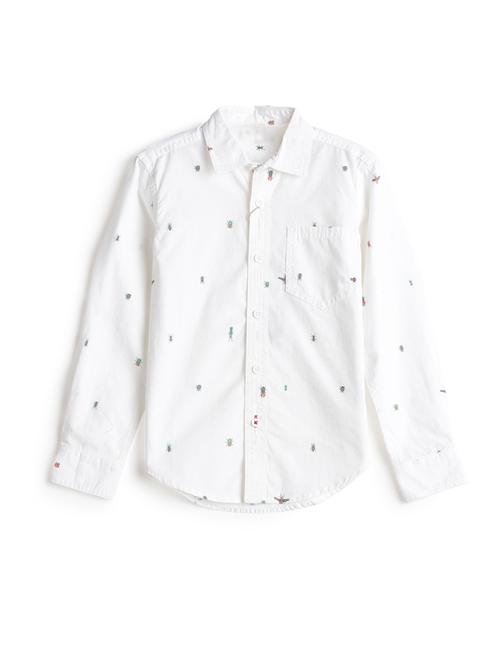 white cotton shirt - 17397863 - Standard Image - 1