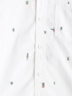 white cotton shirt - 17397863 - Standard Image - 3