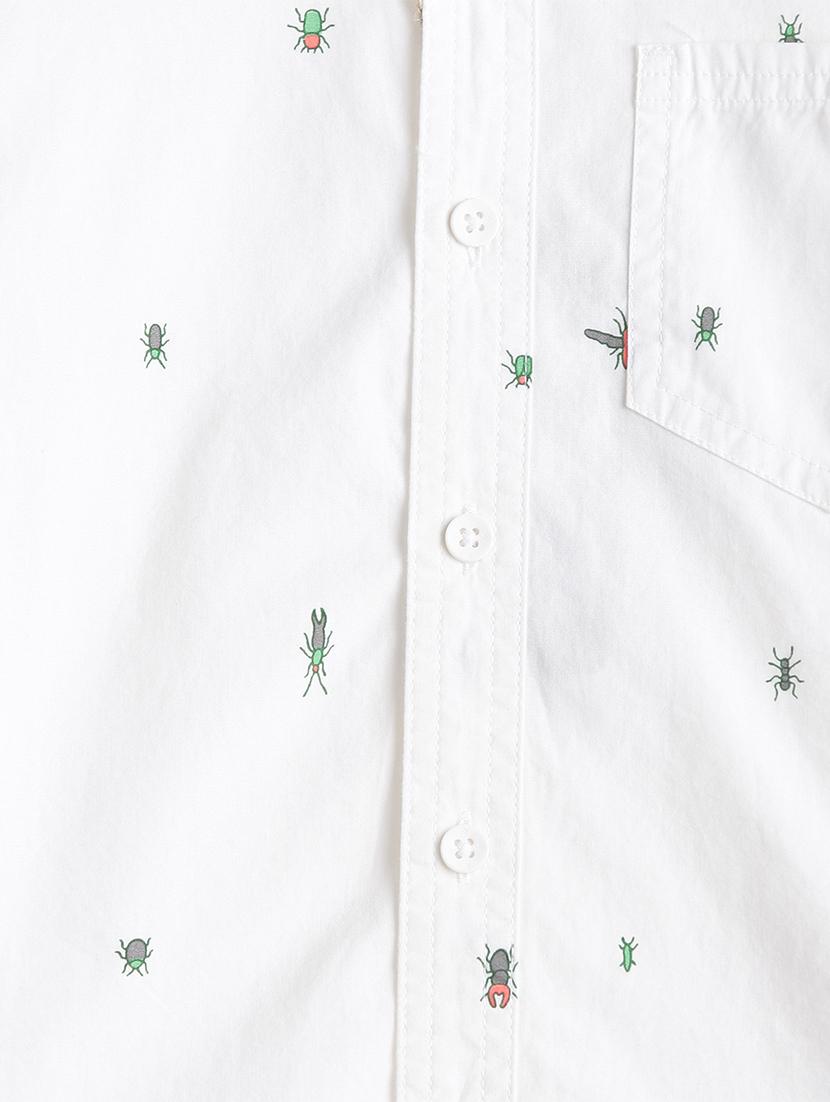 white cotton shirt - 17397863 - Zoom Image - 3