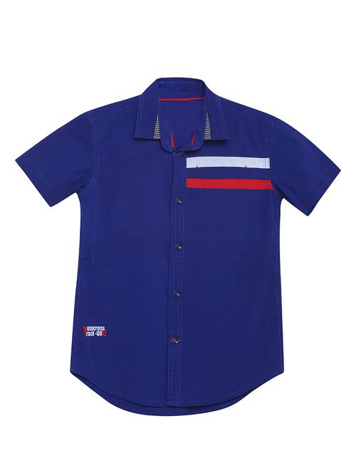 blue cotton shirt - 17397875 - Standard Image - 1