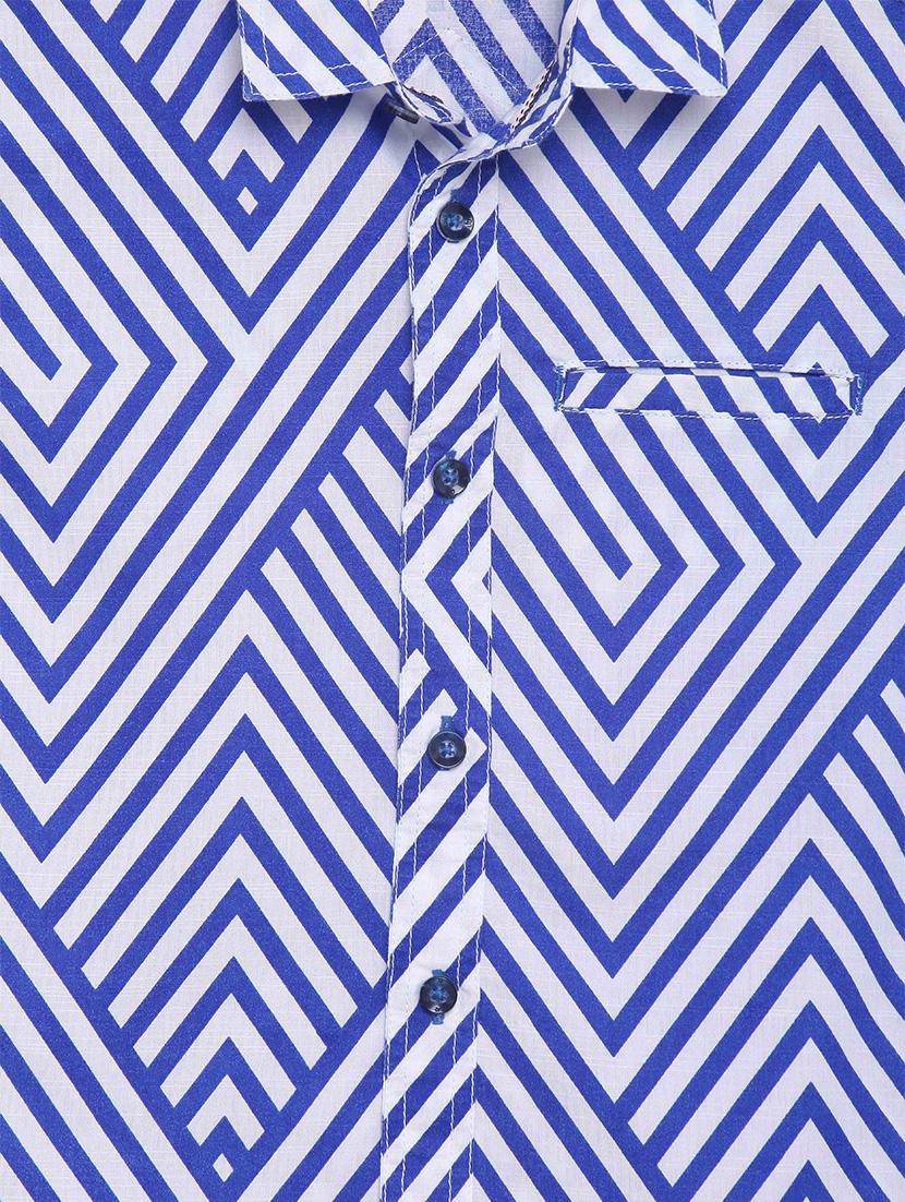 blue cotton shirt - 17397879 - Zoom Image - 3