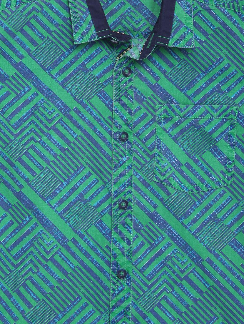 green cotton shirt - 17397894 - Zoom Image - 3