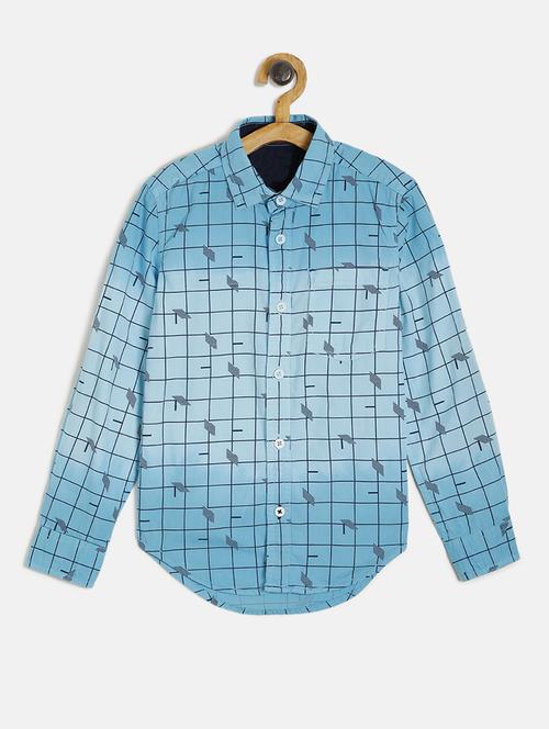 blue cotton shirt - 17397895 - Very Small Image - 1