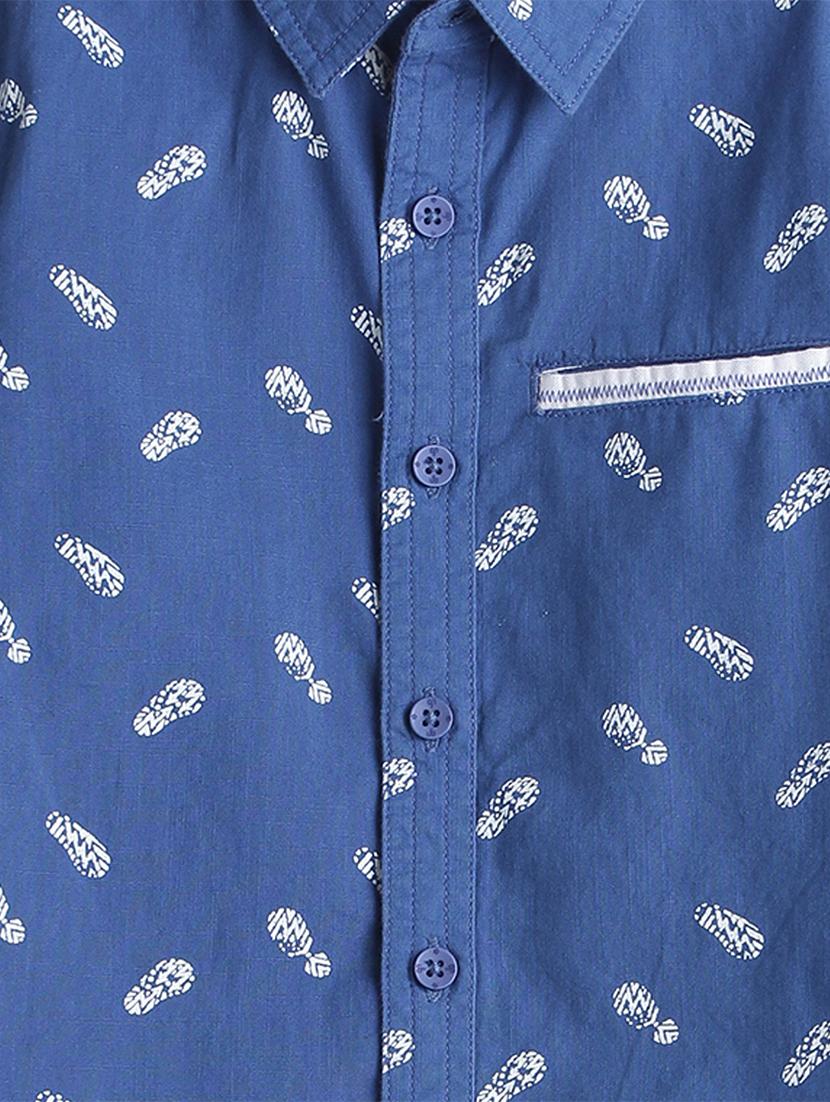 blue cotton shirt - 17397911 - Zoom Image - 3
