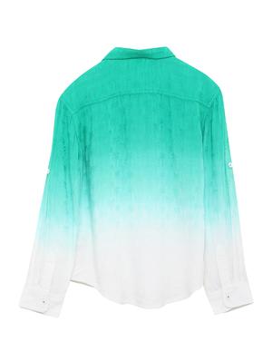 green cotton shirt - 17397918 - Standard Image - 2