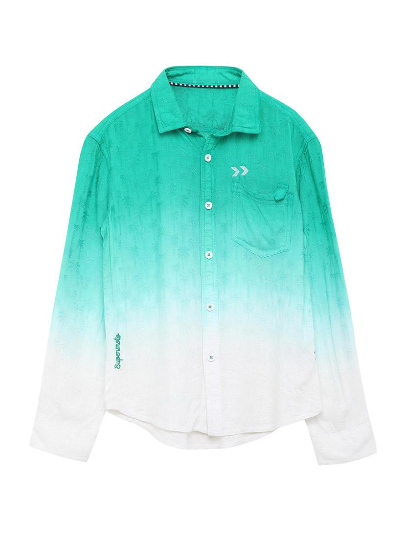 green cotton shirt - 17397918 - Zoom Image - 1