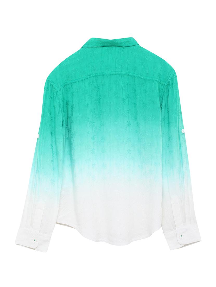 green cotton shirt - 17397918 - Zoom Image - 2