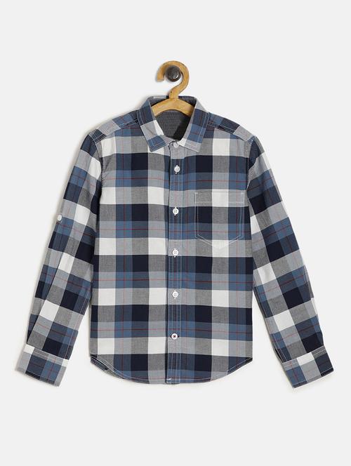 blue cotton shirt - 17397919 - Standard Image - 1