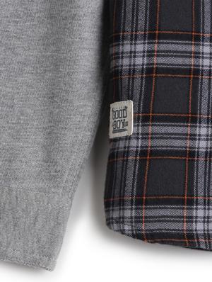 grey cotton shirt - 17397925 - Standard Image - 3